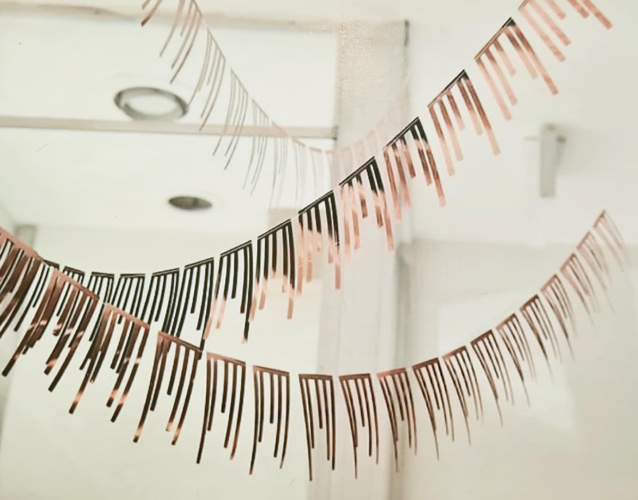 Rose Gold Dangling Decoration Jointed Banner